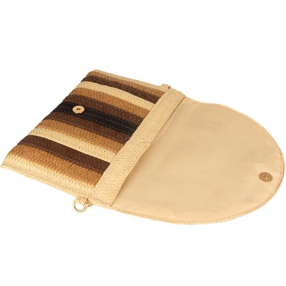 DELUZIO Summer Straw Beach Bag: Woven Boho Purse & Clutch for Womens Handbag - Picture 4 of 5